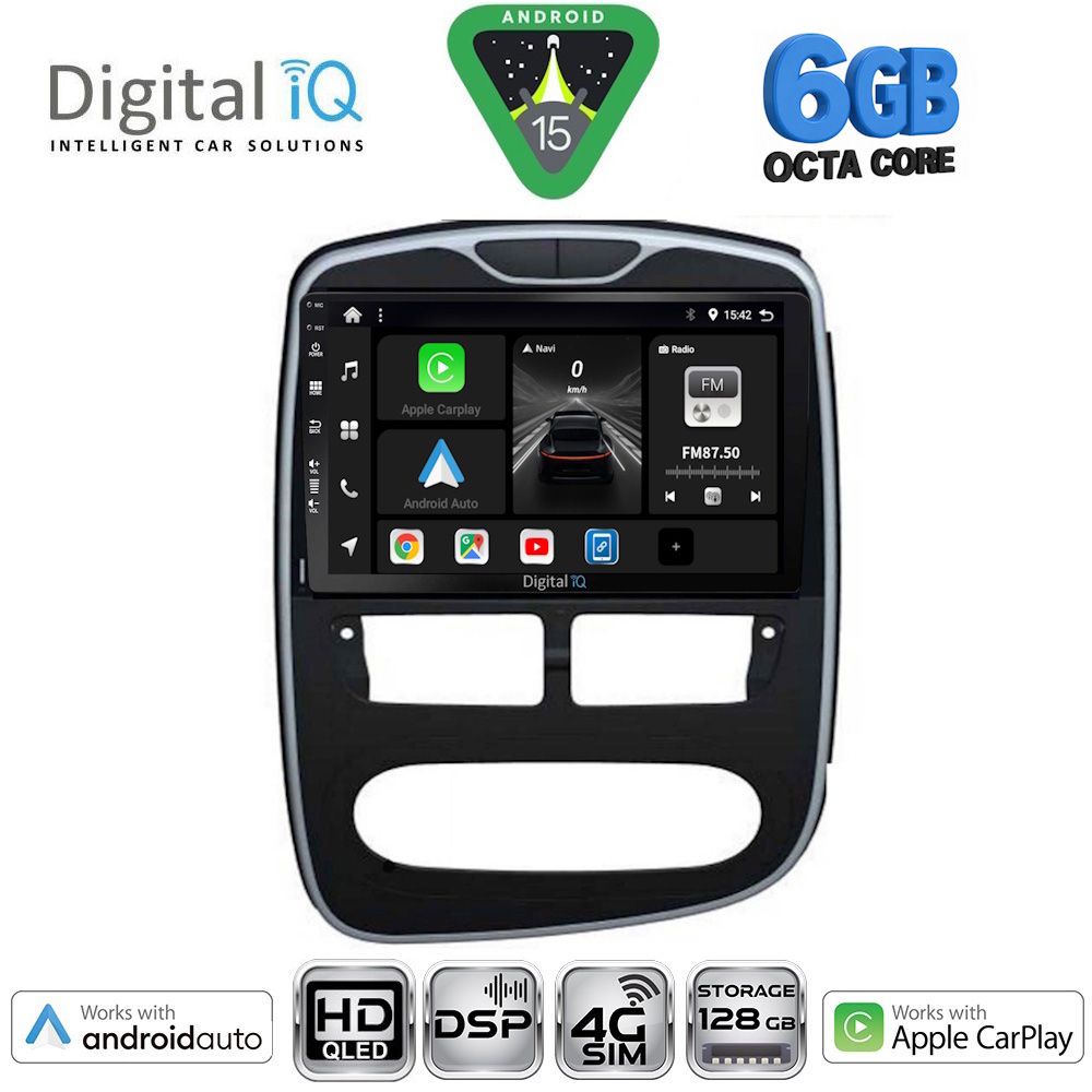 DIGITAL IQ BXF 17544_CPAA (10inc) MULTIMEDIA TABLET for RENAULT CLIO mod. 2012-2015