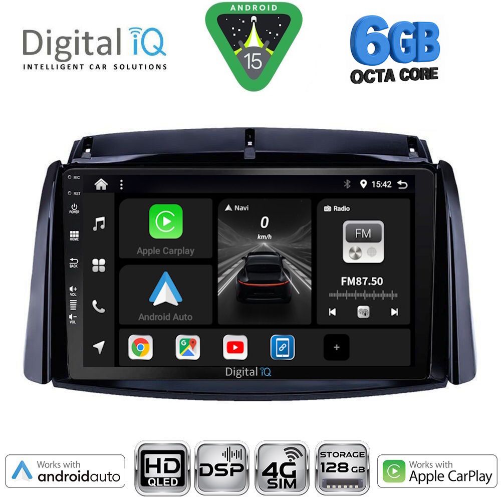 DIGITAL IQ BXF 17551_CPAA (9inc) MULTIMEDIA TABLET for RENAULT KOLEOS mod. 2006-2016
