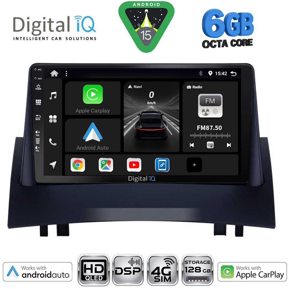 DIGITAL IQ BXF 17555_CPAA (9inc) MULTIMEDIA TABLET for RENAULT MEGANE 2 mod. 2002-2008