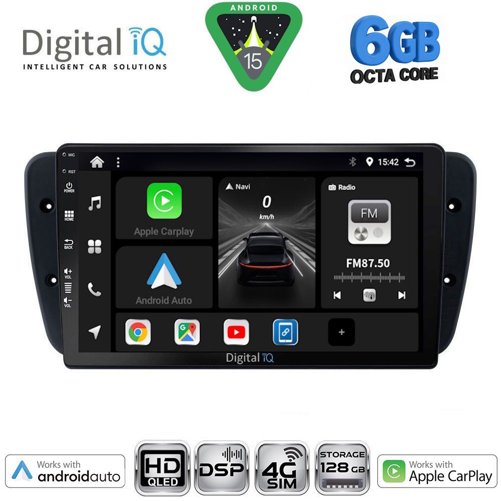 DIGITAL IQ BXF 17571_CPAA (9inc) MULTIMEDIA TABLET for SEAT IBIZA mod. 2008-2015