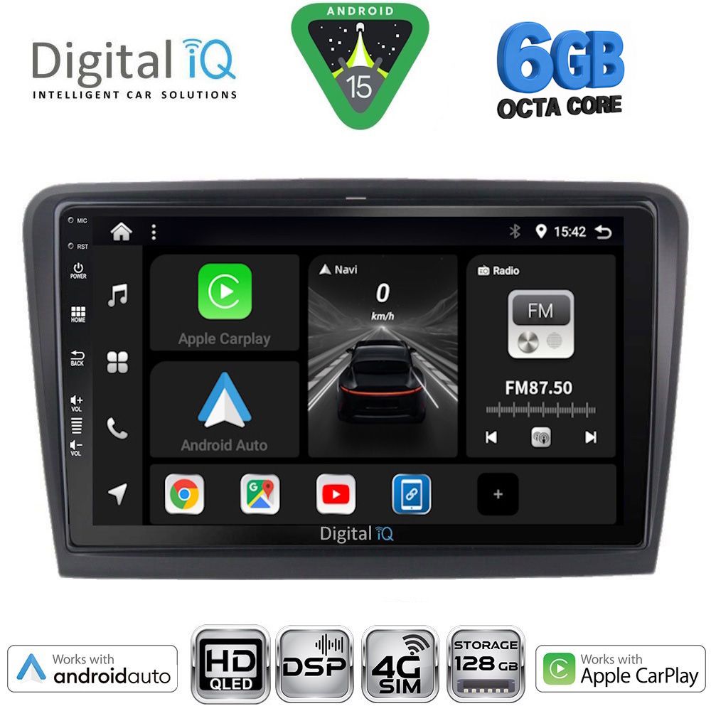 DIGITAL IQ BXF 17604B_CPAA (10inc) MULTIMEDIA TABLET for SKODA SUPERB mod. 2008-2015