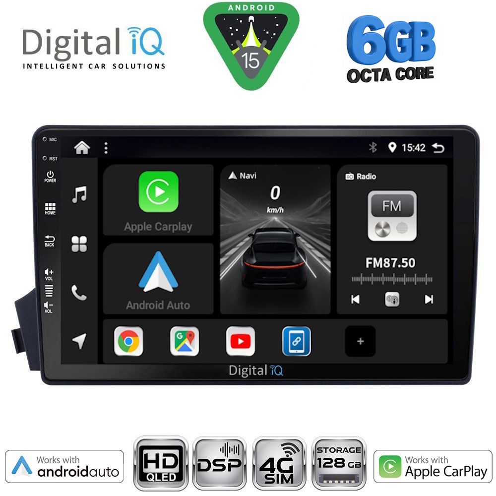 DIGITAL IQ BXF 17650_CPAA (9inc) MULTIMEDIA TABLET for SSANGYONG ACTYON - KYRON mod. 2006-2015