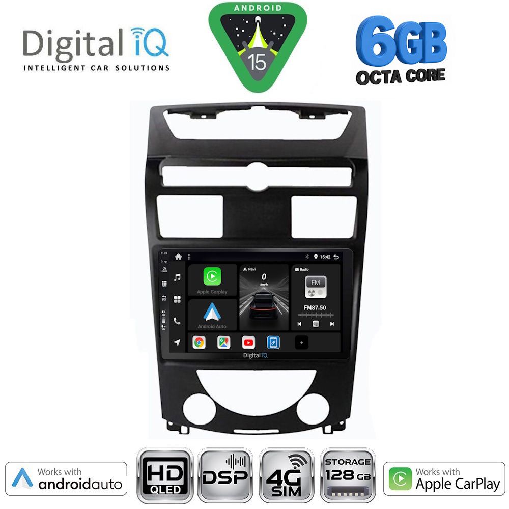 DIGITAL IQ BXF 17657_CPAA (10inc) MULTIMEDIA TABLET for SSANGYONG REXTON mod. 2006-2015