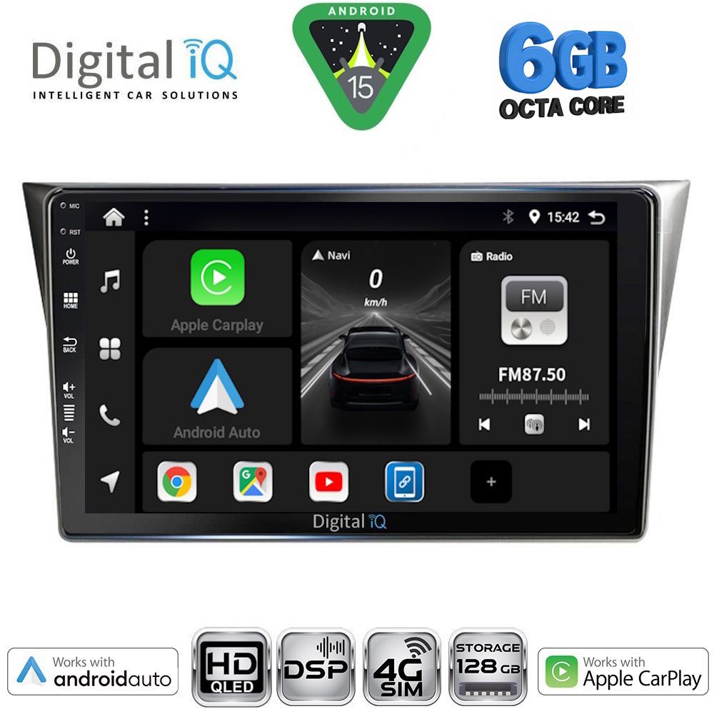DIGITAL IQ BXF 17659_CPAA (9inc) MULTIMEDIA TABLET for SUBARU IMPREZA mod. 2002-2008