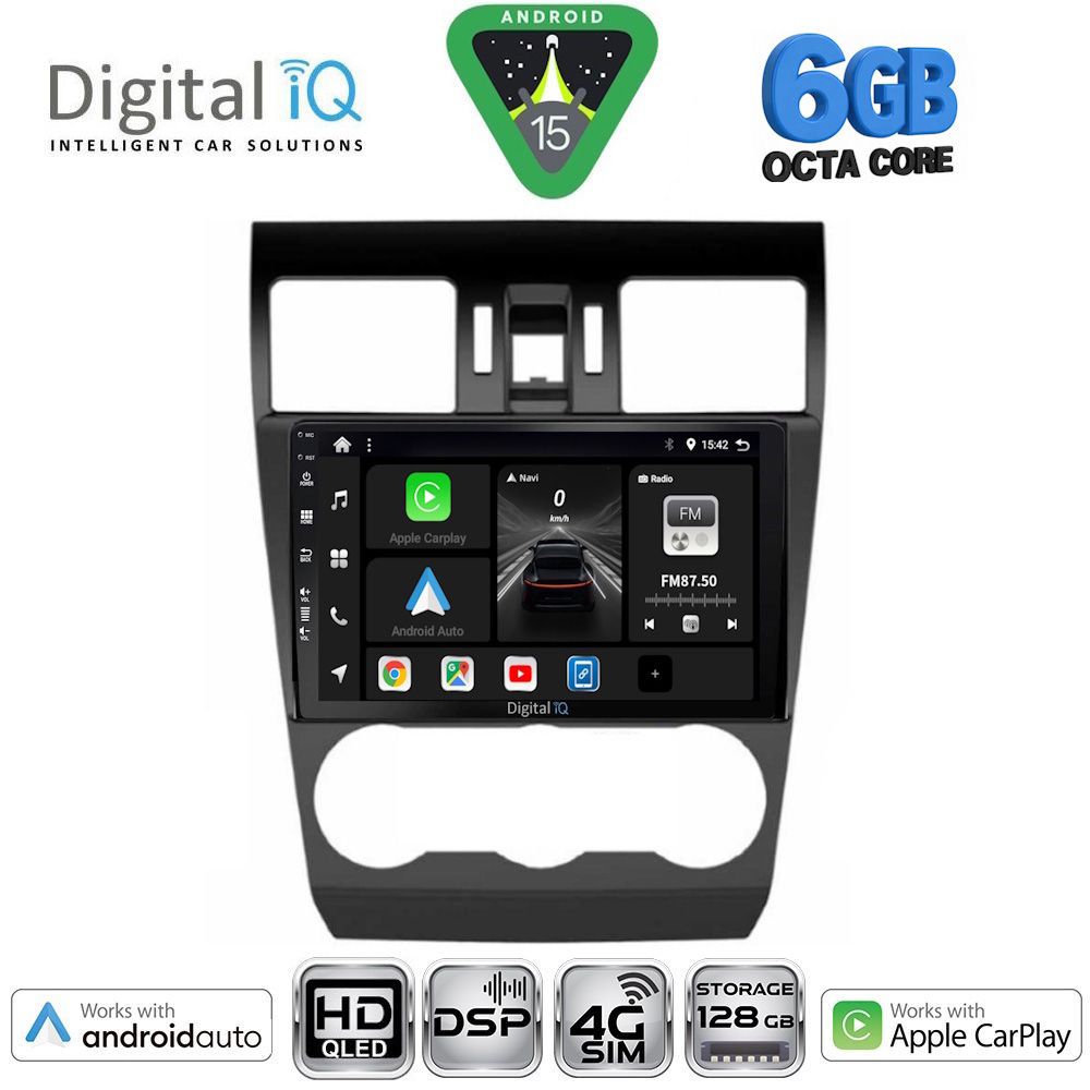 DIGITAL IQ BXF 17663_CPAA (9inc) MULTIMEDIA TABLET for SUBARU FORESTER - IMPREZA - XV mod. 2013-2019