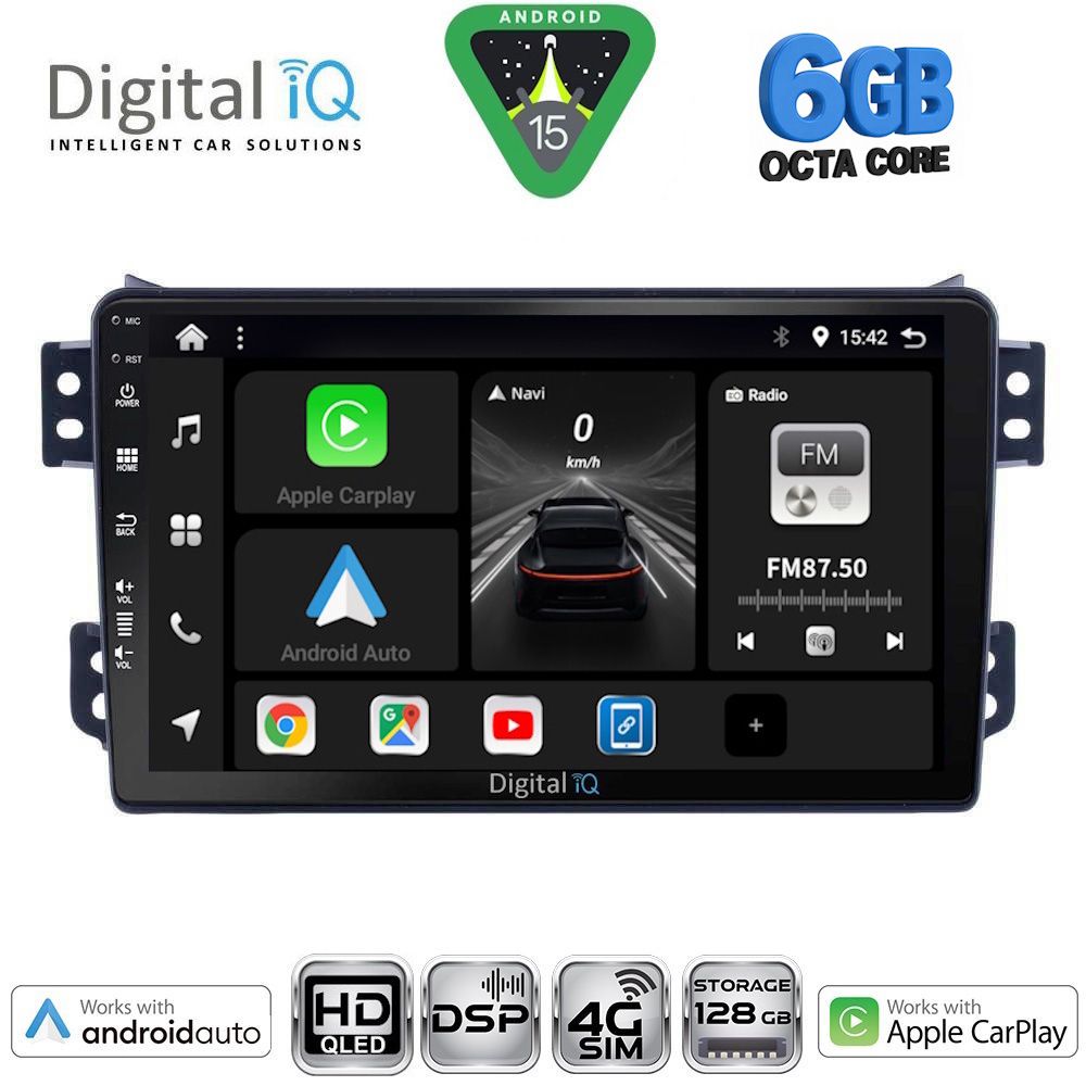 DIGITAL IQ BXF 17682_CPAA (9inc) MULTIMEDIA TABLET for OPEL AGILA - SUZUKI SPLASH mod. 2008-2018