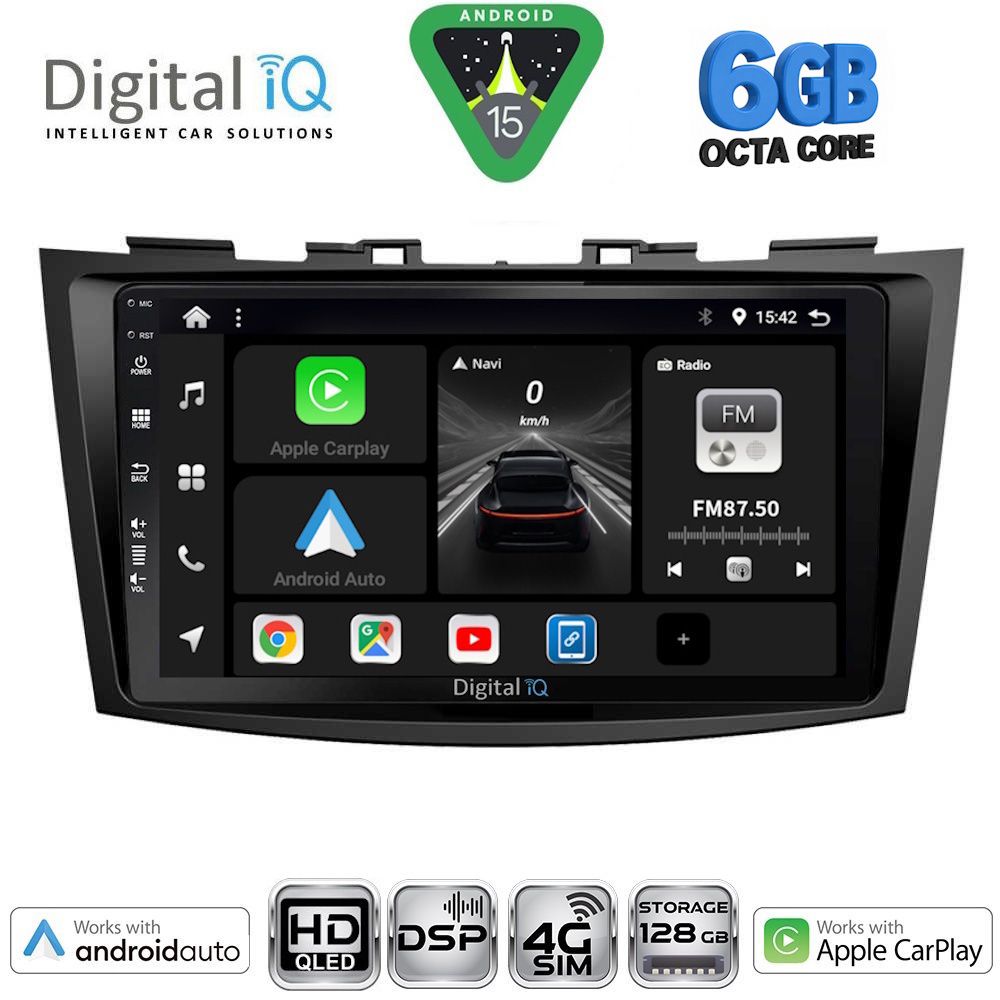 DIGITAL IQ BXF 17685_CPAA (9inc) MULTIMEDIA TABLET for SUZUKI SWIFT mod. 2011-2016