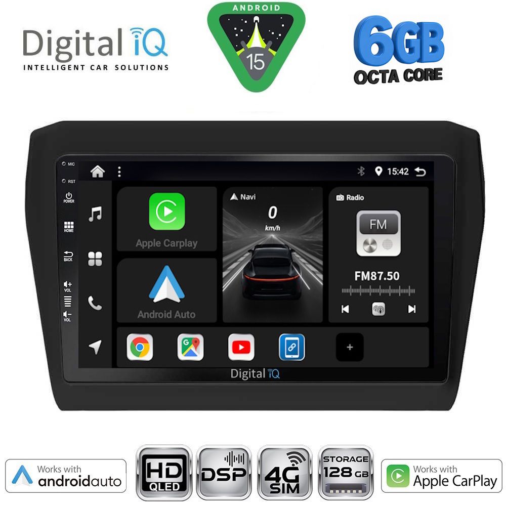 DIGITAL IQ BXF 17686_CPAA (9inc) MULTIMEDIA TABLET for SUZUKI SWIFT mod. 2017-2026