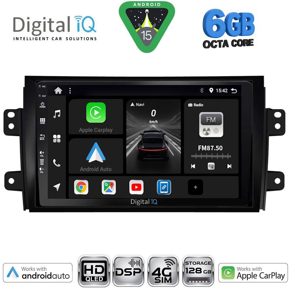 DIGITAL IQ BXF 17688_CPAA (9inc) MULTIMEDIA TABLET for FIAT SEDICI – SUZUKI SX4 mod. 2005-2013