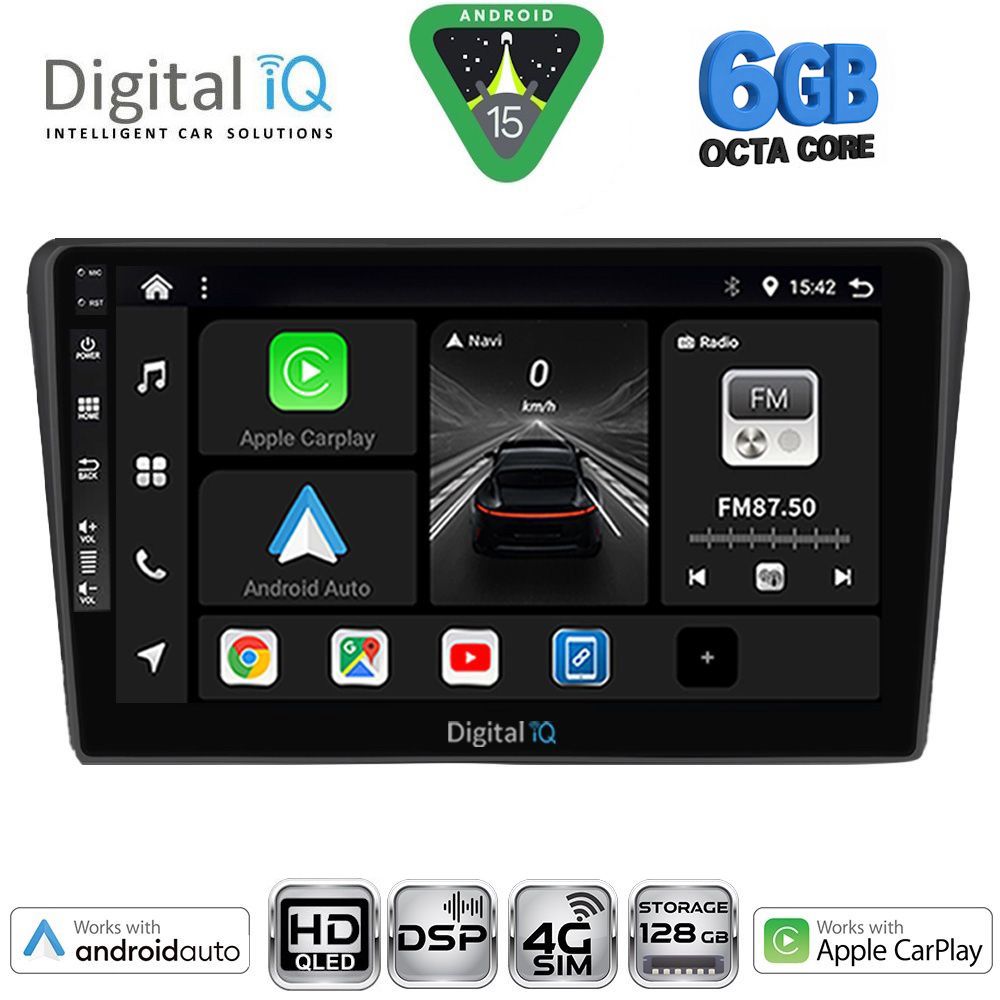 DIGITAL IQ BXF 17704BL_CPAA (9inc) MULTIMEDIA TABLET for TOYOTA AVENSIS (T25) mod. 2003-2009 (BLACK)
