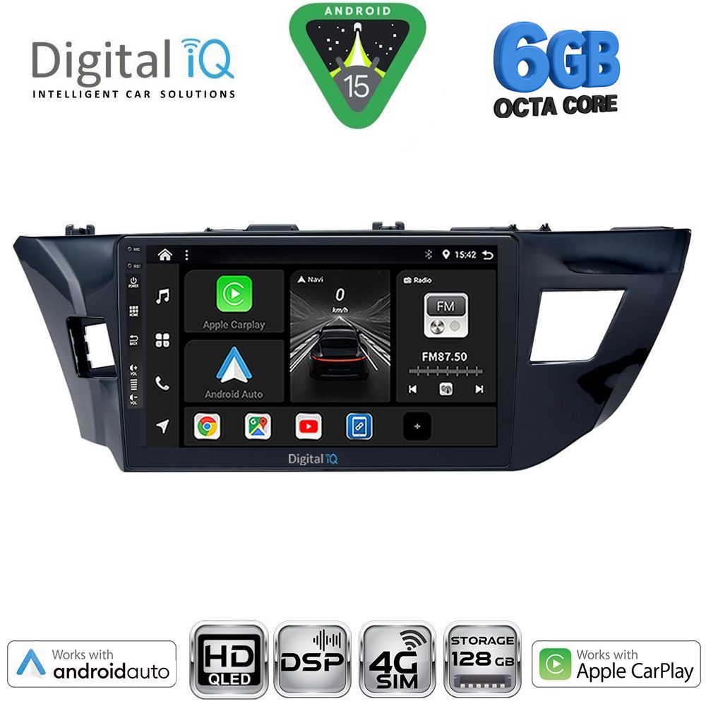 DIGITAL IQ BXF 17714MD_CPAA (10inc) MULTIMEDIA TABLET for TOYOTA COROLLA mod. 2013-2016
