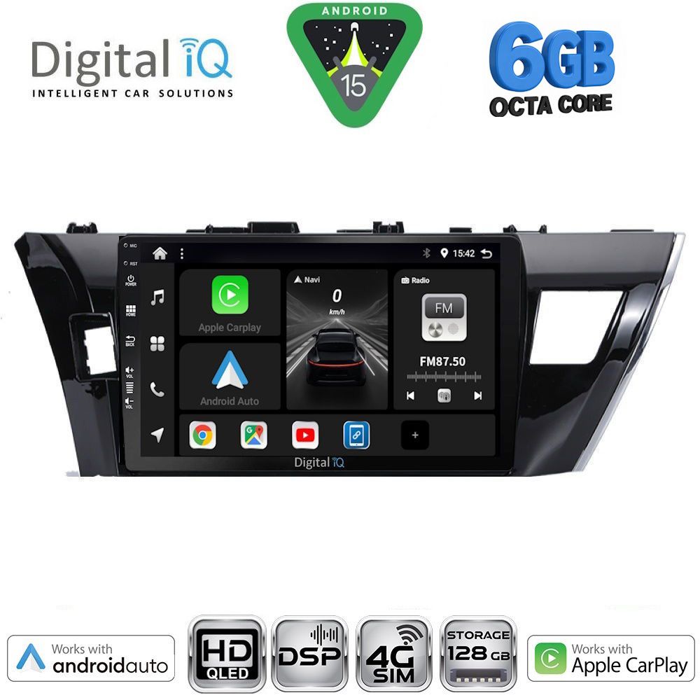 DIGITAL IQ BXF 17714SM_CPAA (10inc) MULTIMEDIA TABLET for TOYOTA COROLLA mod. 2013-2016
