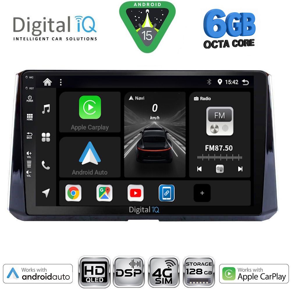 DIGITAL IQ BXF 17716_CPAA (10inc) MULTIMEDIA TABLET for TOYOTA COROLLA mod. 2019-2026