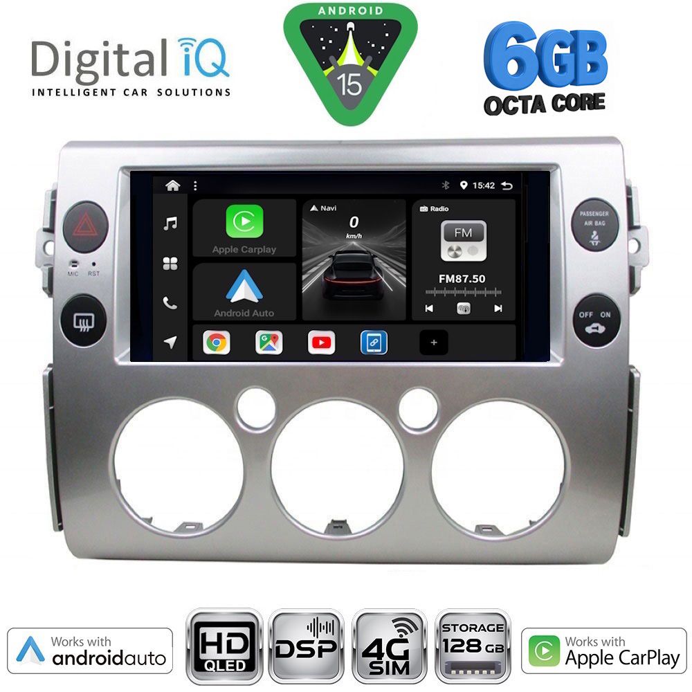DIGITAL IQ BXF 17717_CPAA (9inc) MULTIMEDIA TABLET for TOYOTA FJ CRUISER mod. 2007-2013