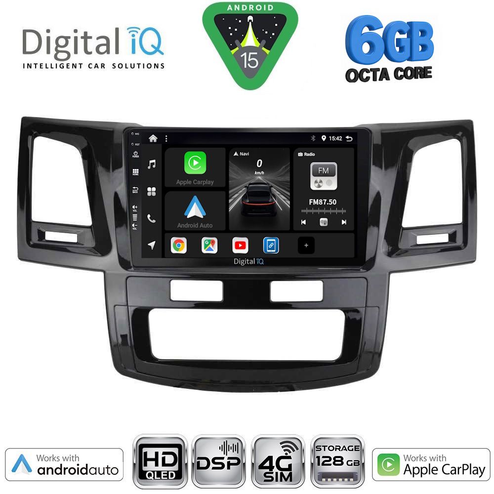 DIGITAL IQ BXF 17720_CPAA (9inc) MULTIMEDIA TABLET for TOYOTA HILUX mod. 2005-2016