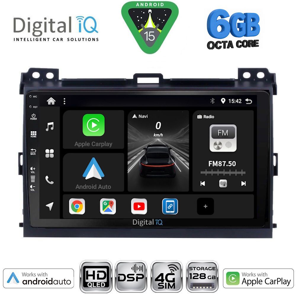 DIGITAL IQ BXF 17723_CPAA (9inc) MULTIMEDIA TABLET for TOYOTA LANDCRUISER mod. 2002-2008