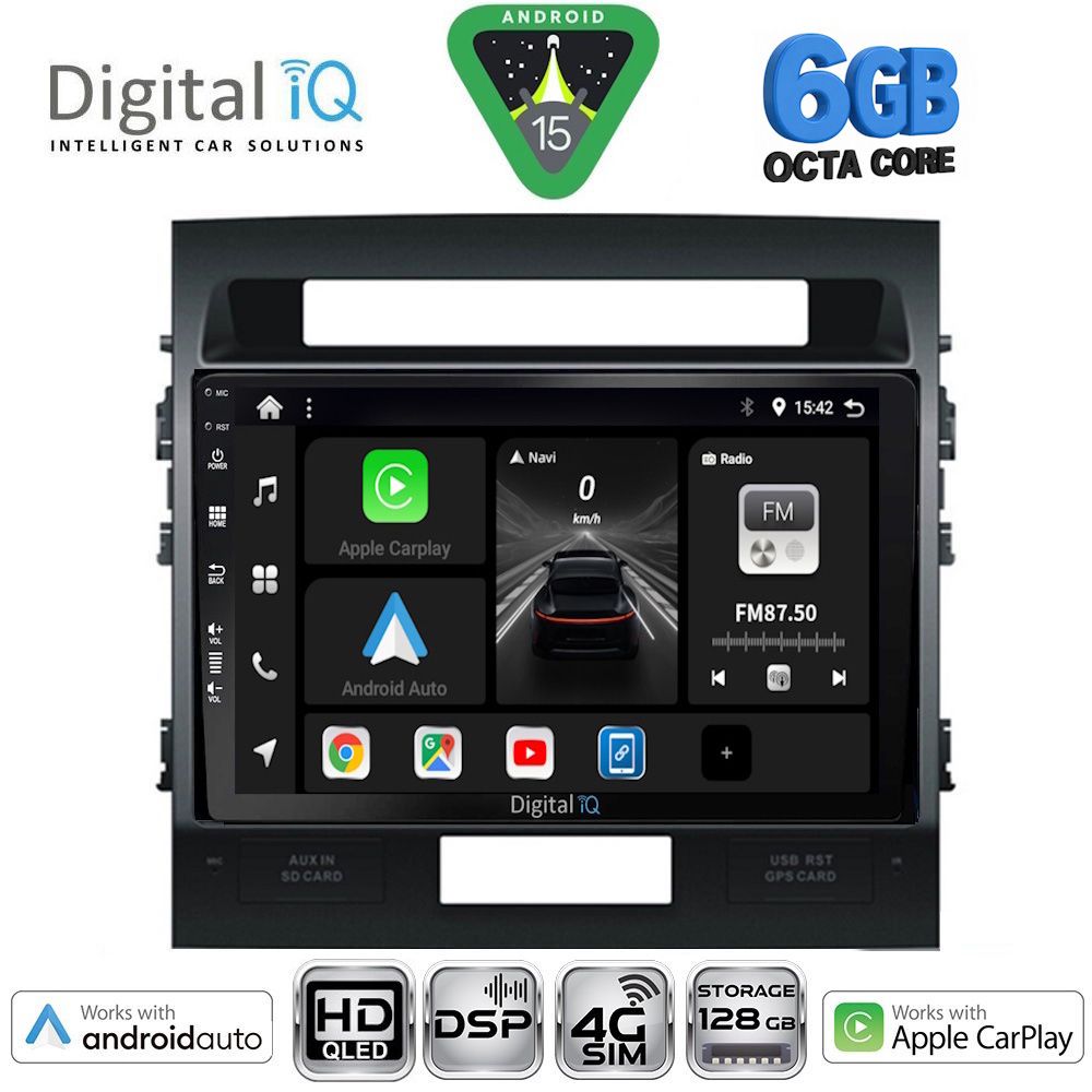 DIGITAL IQ BXF 17724_CPAA (10inc) MULTIMEDIA TABLET for TOYOTA LANDCRUISER mod. 2008-2015