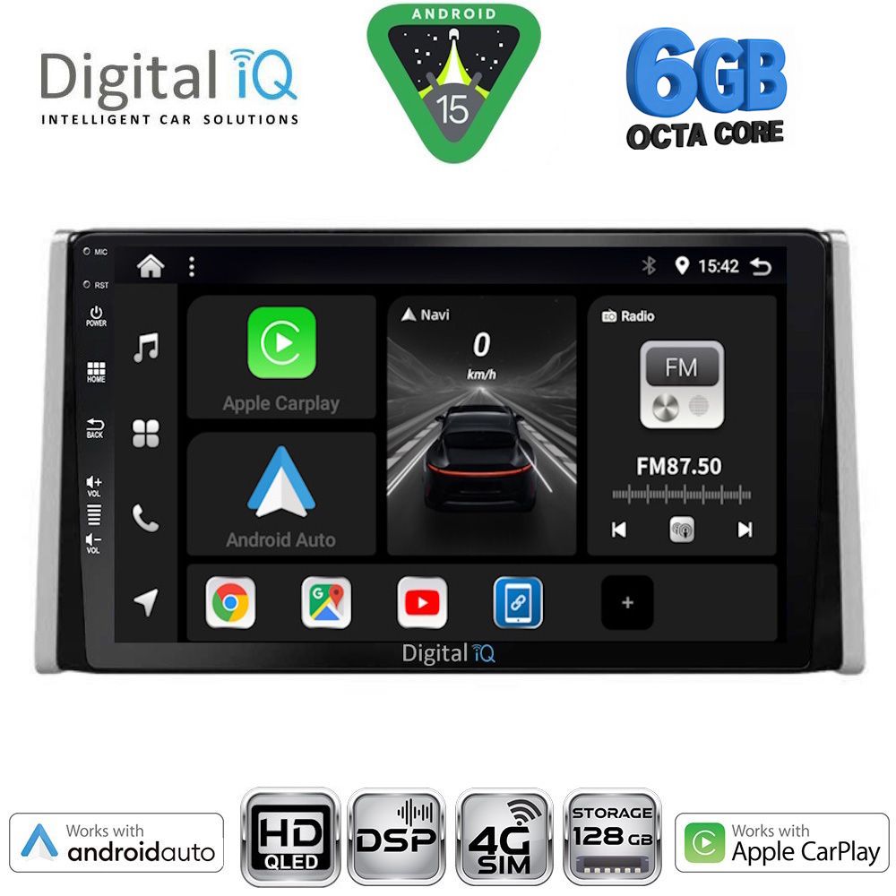 DIGITAL IQ BXF 17734_CPAA (10inc) MULTIMEDIA TABLET for TOYOTA RAV 4 mod. 2019-2025
