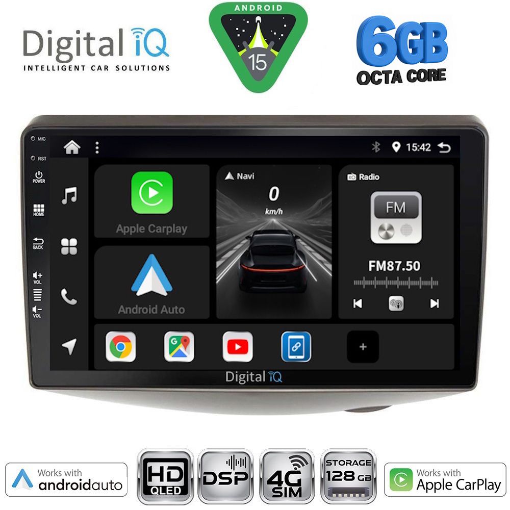 DIGITAL IQ BXF 17735_CPAA (9inc) MULTIMEDIA TABLET for TOYOTA YARIS mod. 1999-2006