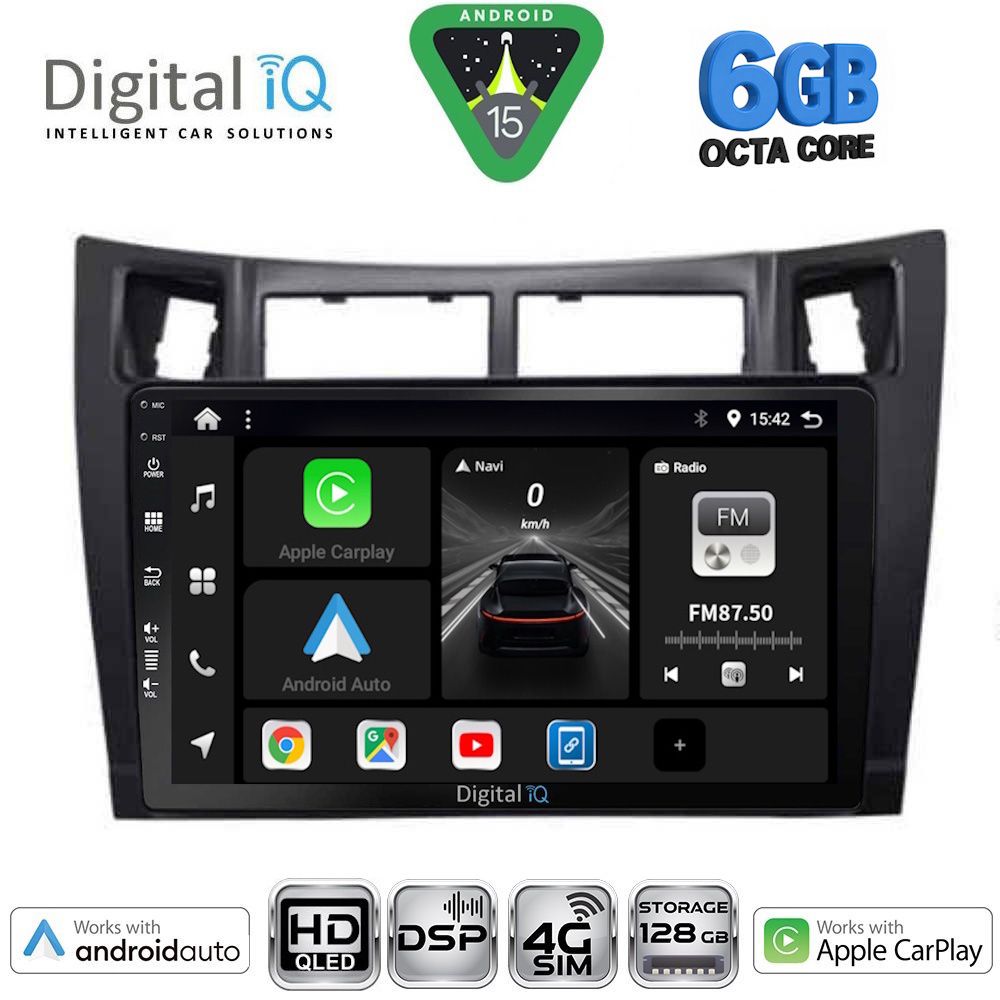 DIGITAL IQ BXF 17736BL_CPAA (9inc) MULTIMEDIA TABLET for TOYOTA YARIS mod. 2006-2011 (BLACK)