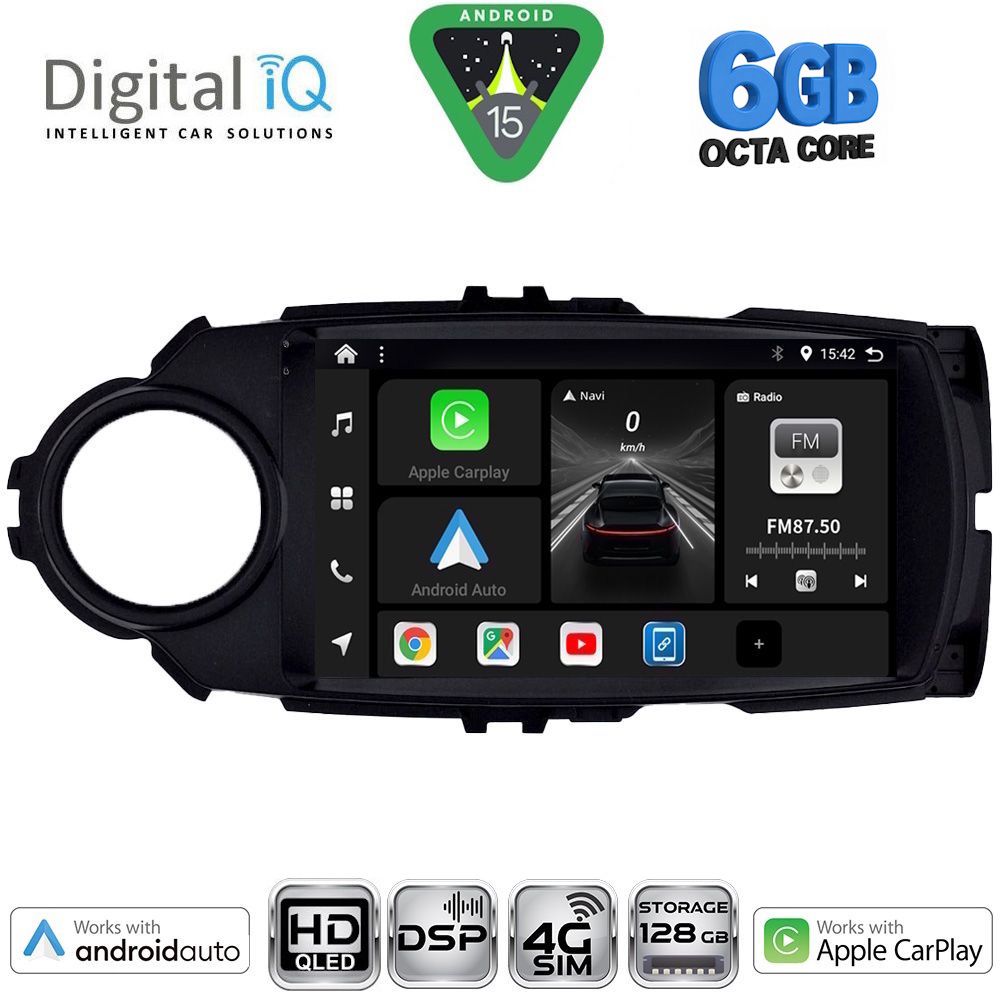 DIGITAL IQ BXF 17737FL_CPAA (9inc) MULTIMEDIA TABLET for TOYOTA YARIS mod. 2015-2020