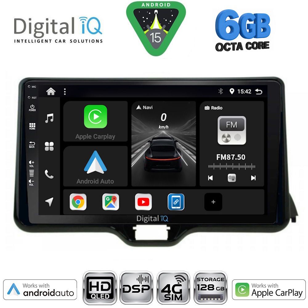 DIGITAL IQ BXF 17738_CPAA (10inc) MULTIMEDIA TABLET for TOYOTA YARIS mod. 2020-2026 - MAZDA 2 mod. 2023-2026