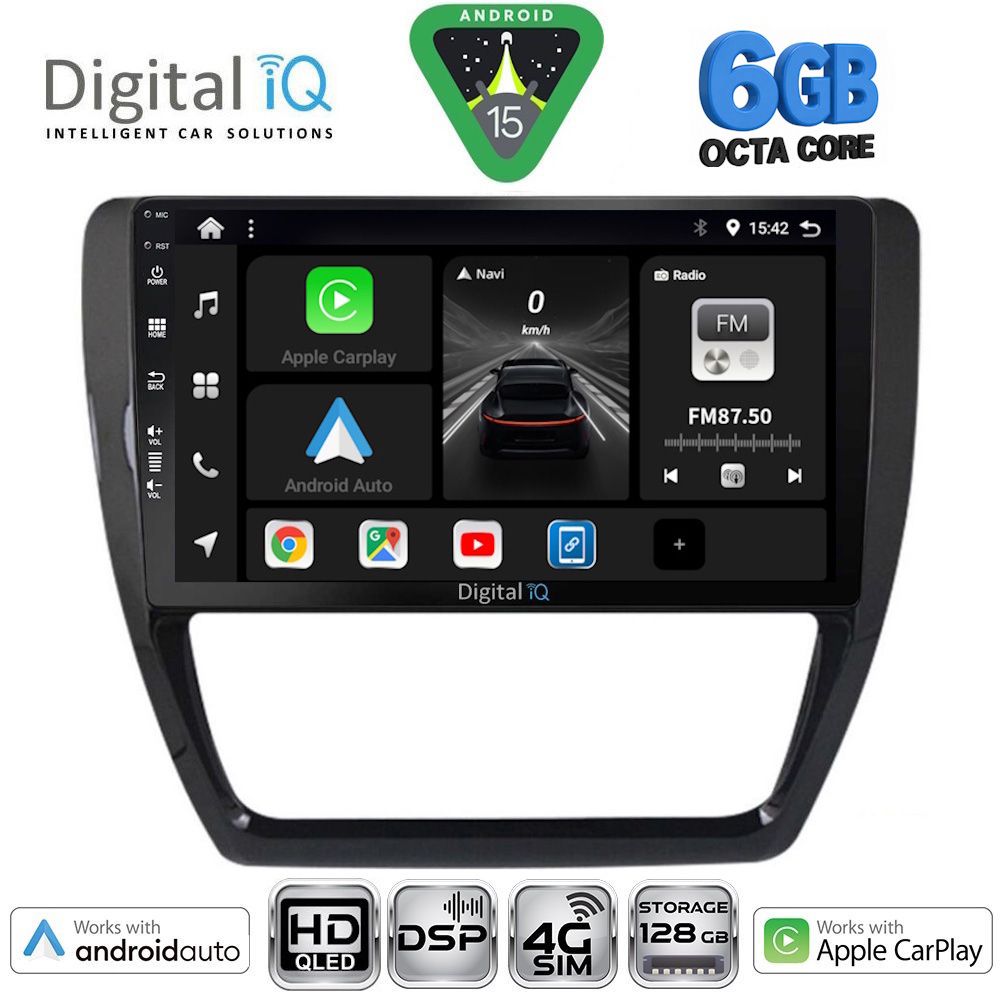 DIGITAL IQ BXF 17741_CPAA (10inc) MULTIMEDIA TABLET for VW JETTA mod. 2010-2016