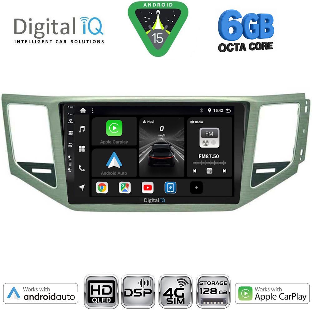 DIGITAL IQ BXF 17745_CPAA (SL) (10inc) MULTIMEDIA TABLET for VW GOLF SPORTSVAN mod. 2014-2021