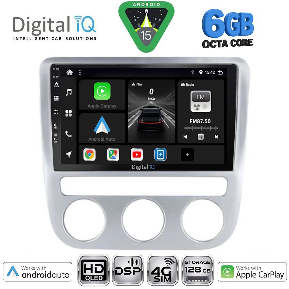 DIGITAL IQ BXF 17752_CPAA CLIMA (9inc) MULTIMEDIA TABLET for VW EOS mod. 2006-2016 - SCIROCCO mod. 2008-2010