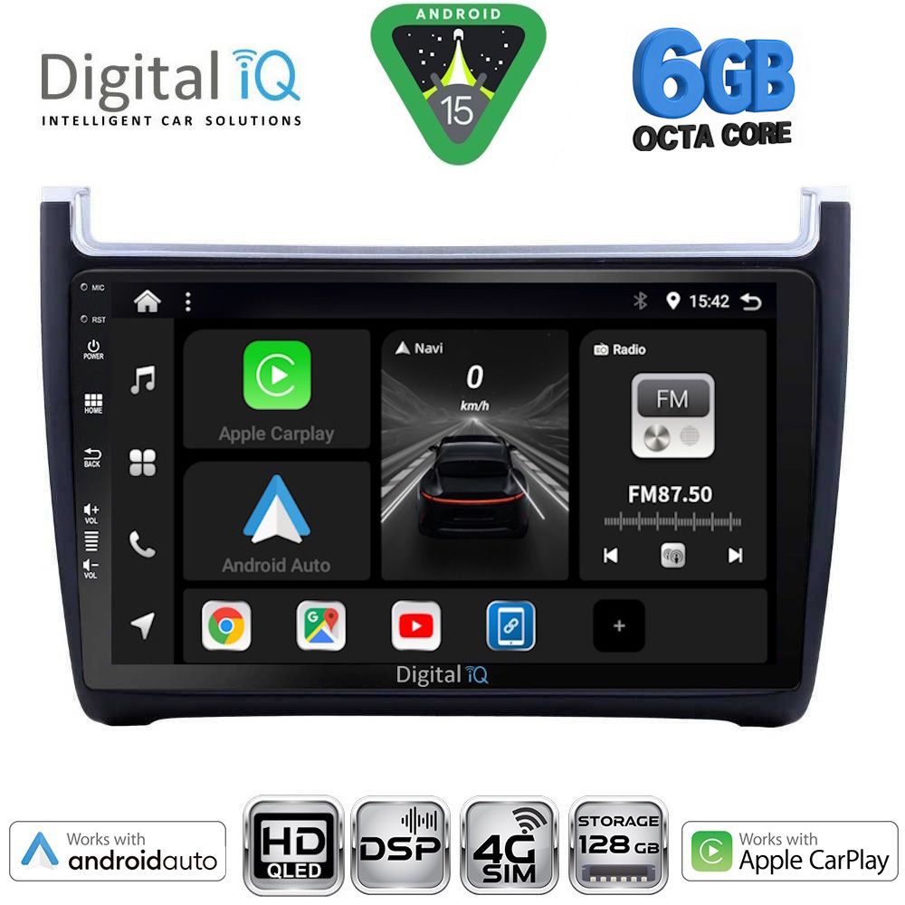 DIGITAL IQ BXF 17757_CPAA (9inc) MULTIMEDIA TABLET for VW POLO mod. 2014-2017