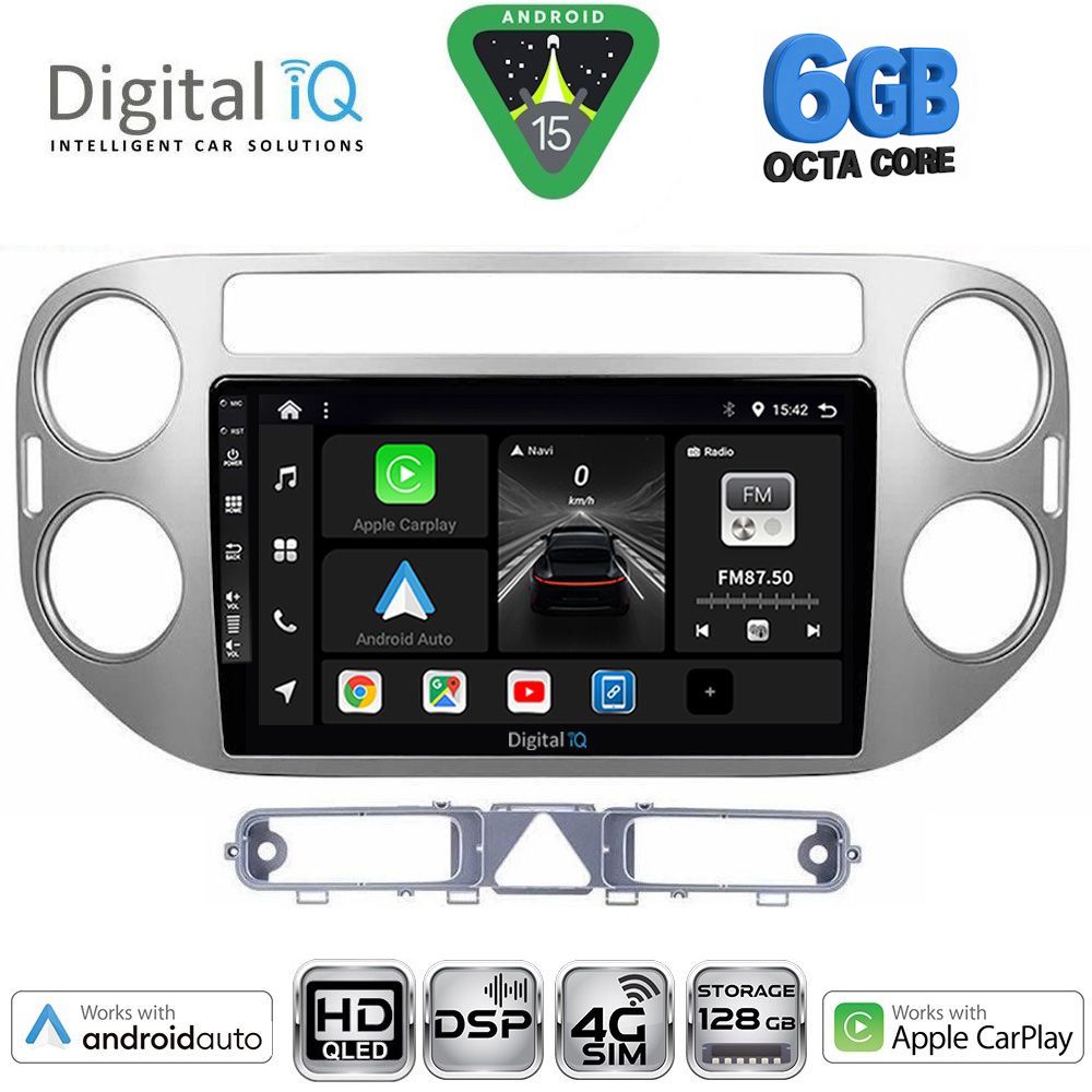 DIGITAL IQ BXF 17759GR_CPAA (9inc) MULTIMEDIA TABLET for VW TIGUAN mod. 2004-2011 (GREY)
