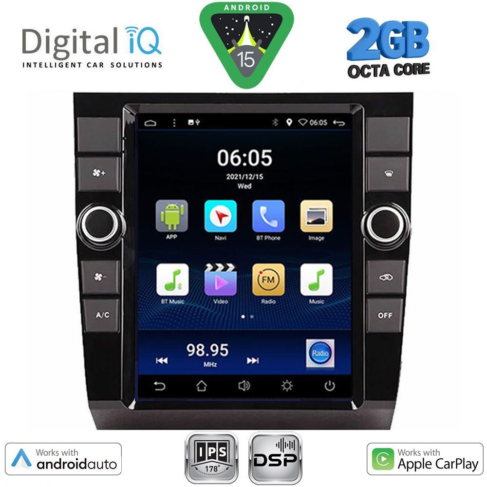 DIGITAL IQ BXF 5904_CPAA TESLA STYLE for AUDI A4 mod. 2002-2008