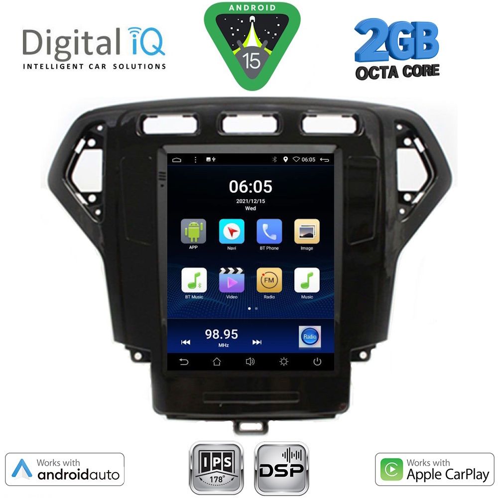 DIGITAL IQ BXF 5957_CPAA TESLA STYLE for FORD MONDEO mod. 2007-2010