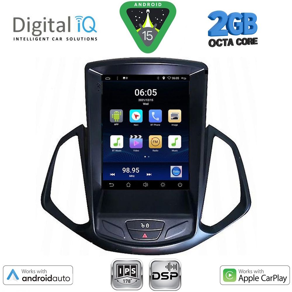 DIGITAL IQ BXF 5966_CPAA TESLA STYLE for FORD ECOSPORT mod. 2012-2018