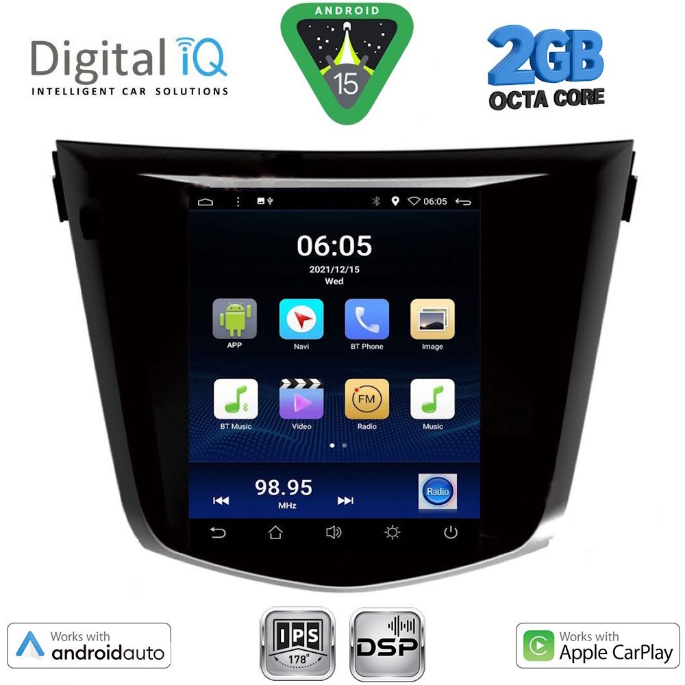DIGITAL IQ BXF 5968_CPAA TESLA STYLE  for NISSAN QASHQAI - XTRAIL mod. 2014-2021