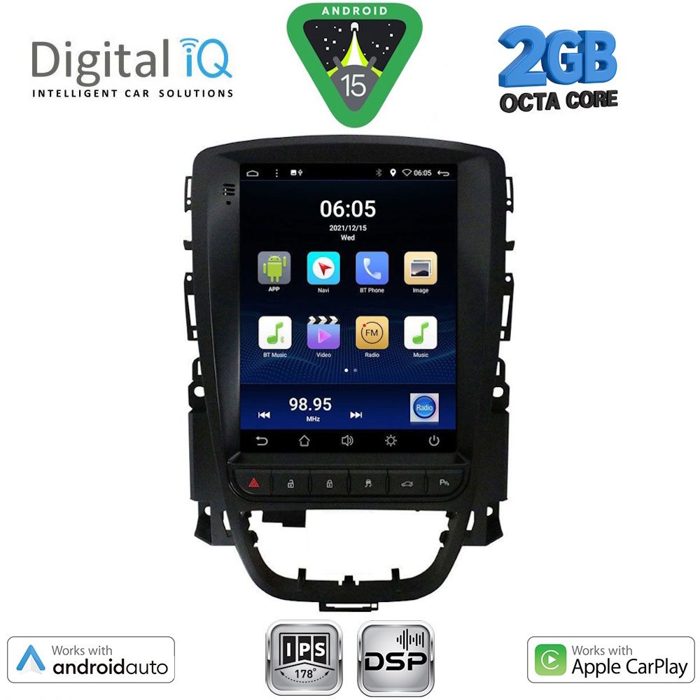 DIGITAL IQ BXF 5972_CPAA TESLA STYLE for OPEL ASTRA J 2011-2016