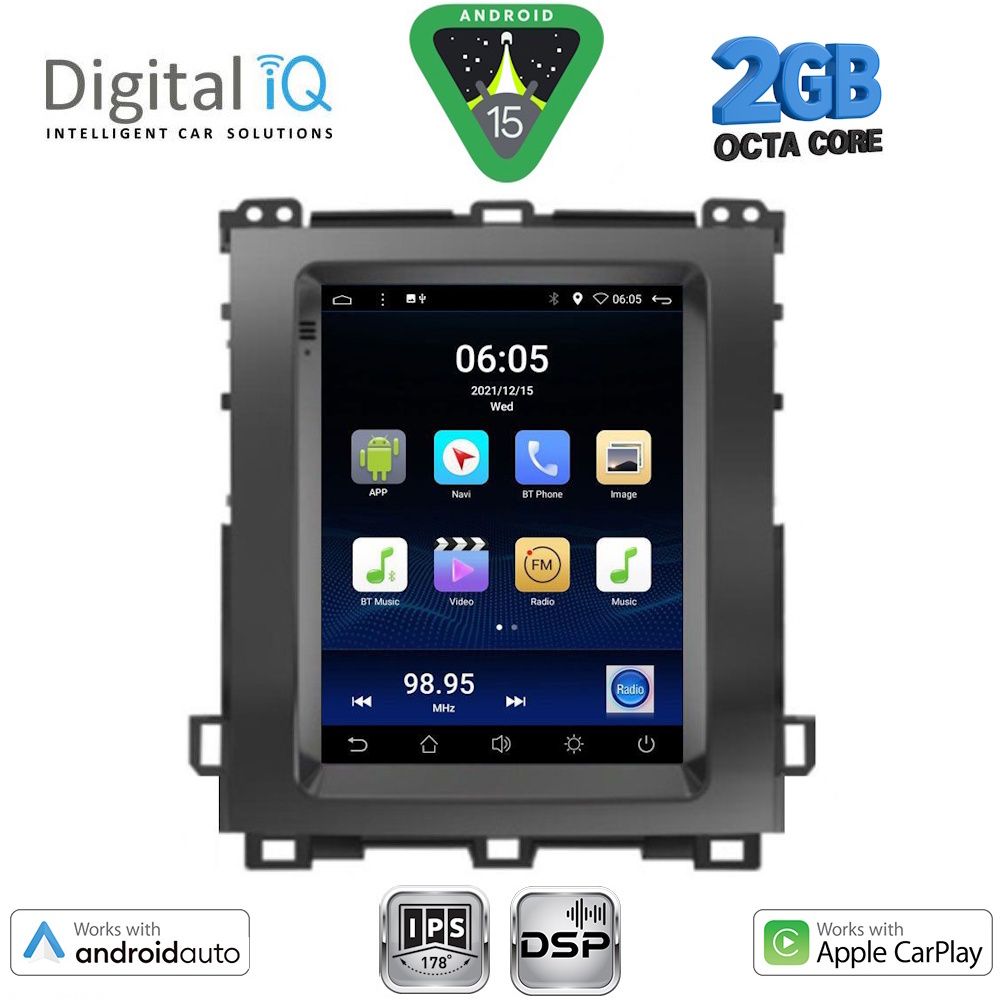 DIGITAL IQ BXF 5982_CPAA TESLA STYLE for TOYOTA LANDCRUISER mod. 2003-2009