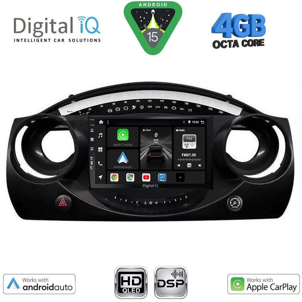 DIGITAL IQ BXF 16063_CPAA (9inc) MULTIMEDIA TABLET for MINI COOPER (R50-R52-R53) mod. 2000-2006
