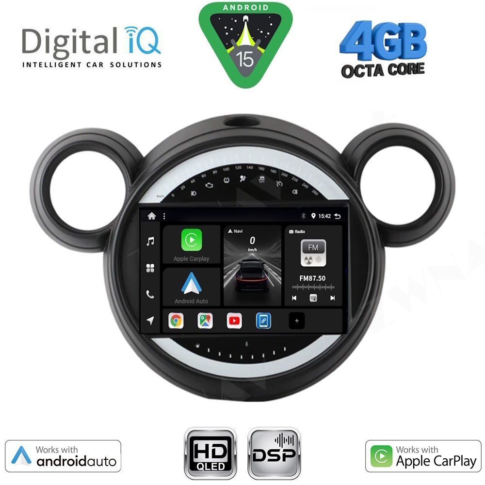 DIGITAL IQ BXF 16065_CPAA (9inc) MULTIMEDIA TABLET for MINI COUNTRYMAN (R60) mod. 2010-2016 - PACEMAN (R61) mod. 2013-2016