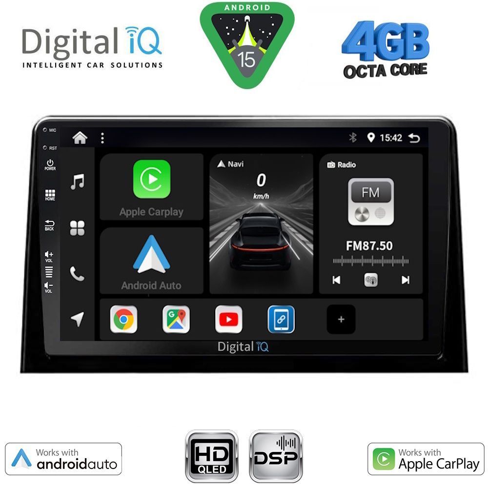 DIGITAL IQ BXF 17082_CPAA (10inc) MULTIMEDIA TABLET for CITROEN BERLINGO – OPEL COMBO – PEUGEOT PARTNER – TOYOTA PROACE mod. 2018-2026 - FIAT DOBLO mod. 2022-2026