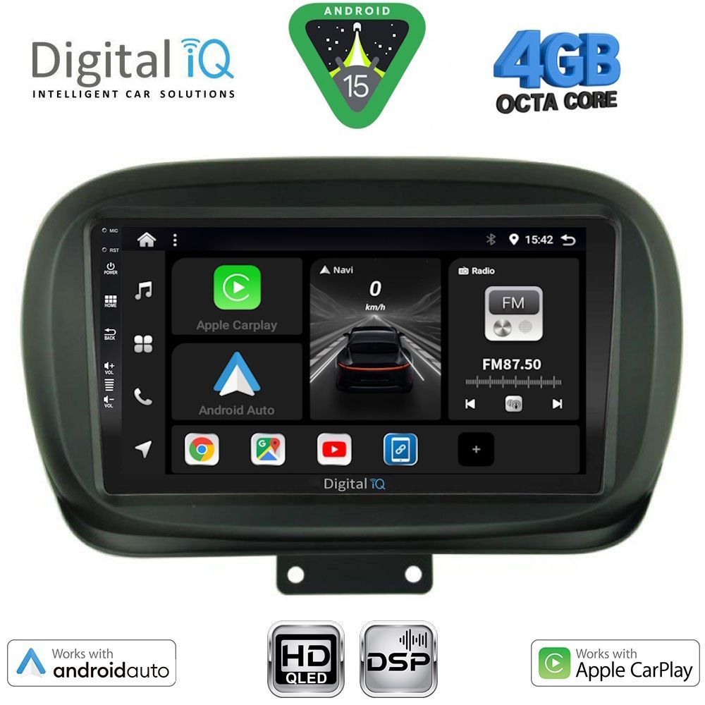 DIGITAL IQ BXF 16134_CPAA (9inc) MULTIMEDIA TABLET for FIAT 500Χ mod. 2014-2024