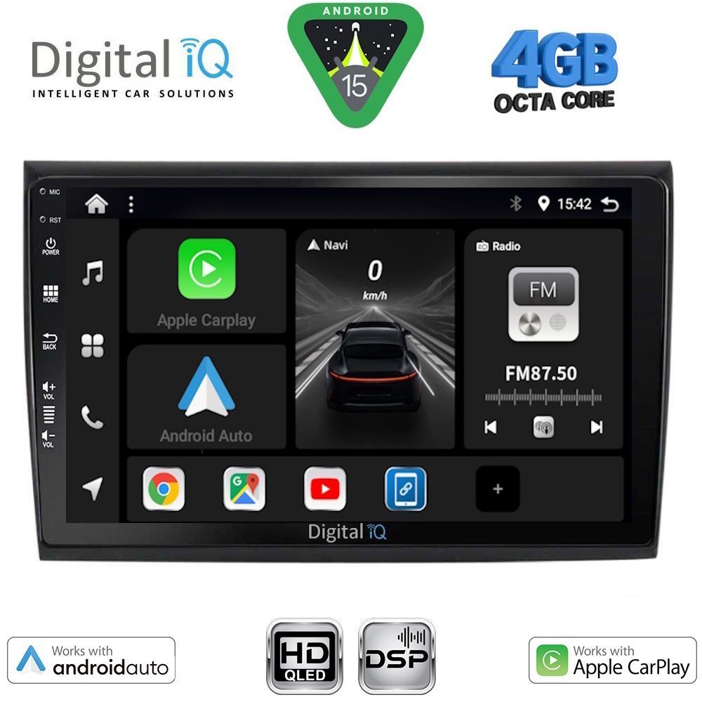 DIGITAL IQ BXF 16136_CPAA (9inc) MULTIMEDIA TABLET for FIAT BRAVO mod. 2007-2019