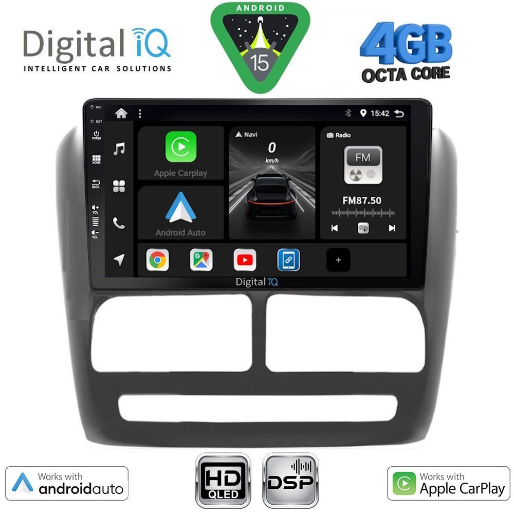 DIGITAL IQ BXF 16137_CPAA (9inc) MULTIMEDIA TABLET for FIAT DOBLO mod. 2010-2015