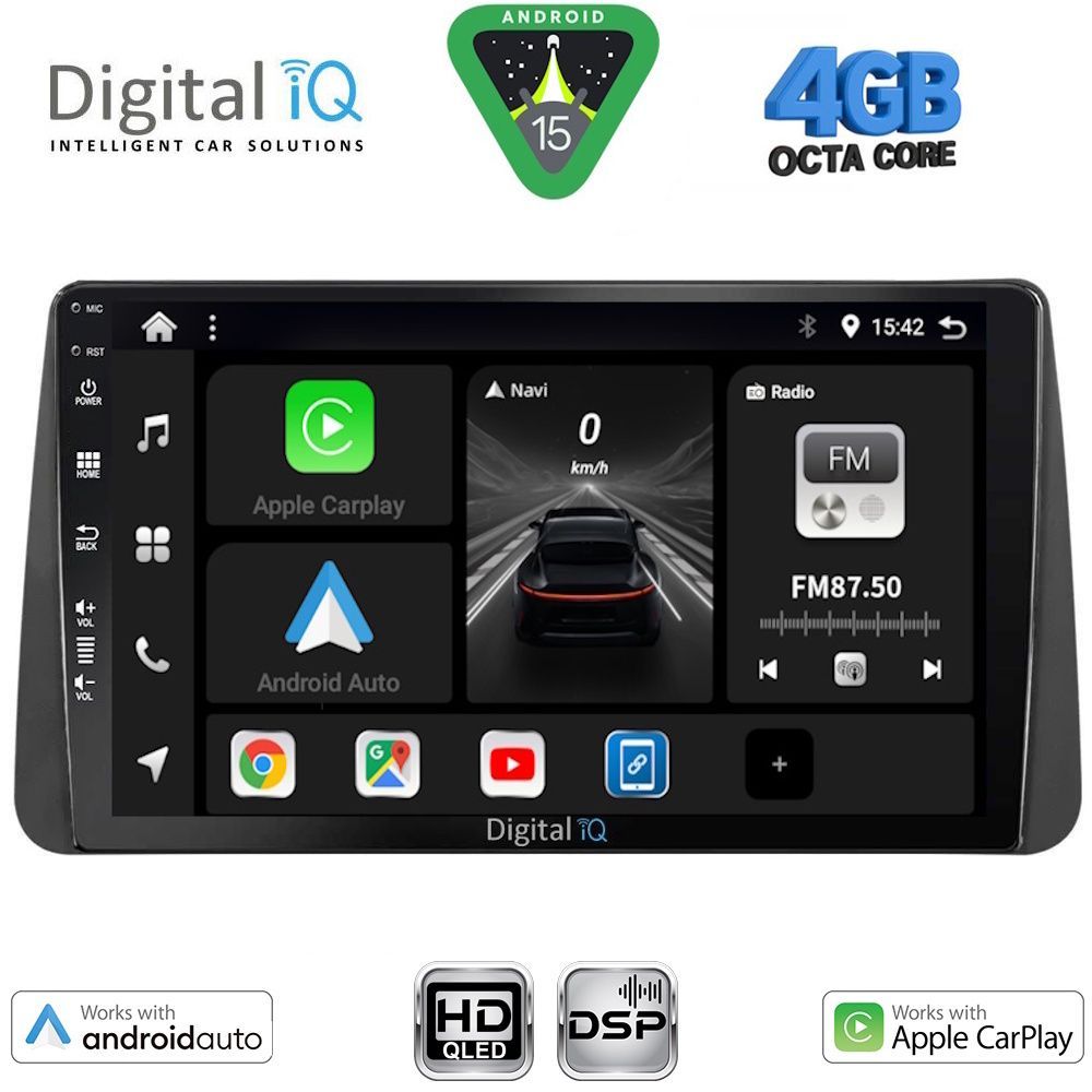 DIGITAL IQ BXF 16149_CPAA DASH (9inc) MULTIMEDIA TABLET for FIAT TIPO mod. 2018-2023