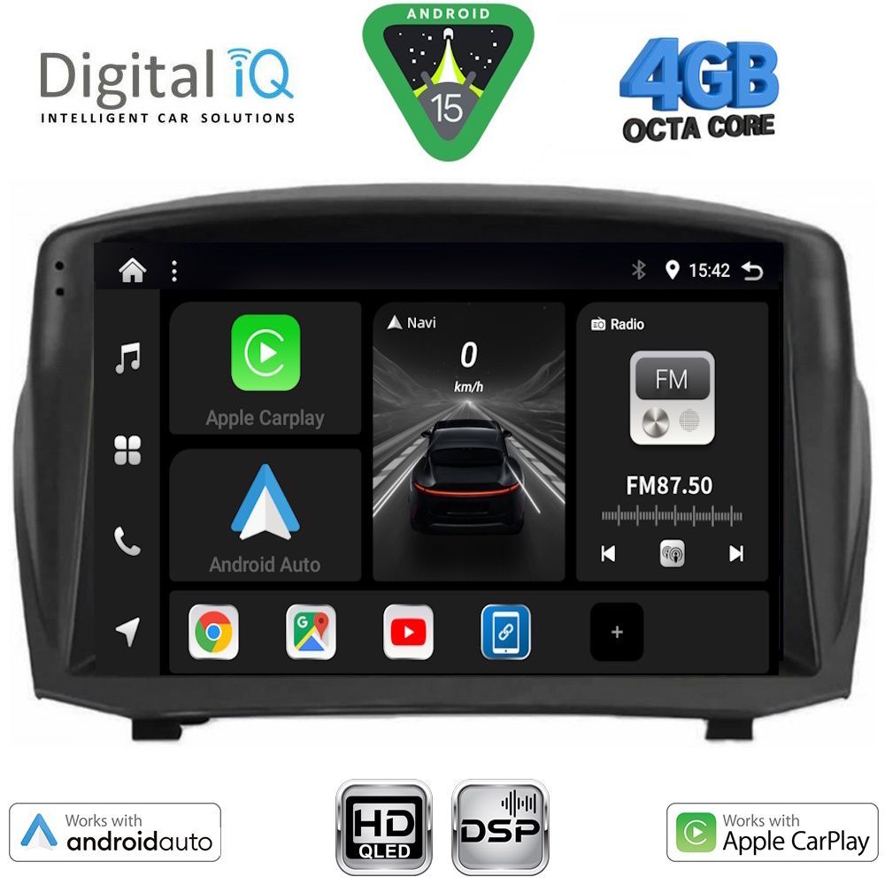 DIGITAL IQ BXF 16154B_CPAA (9inc) MULTIMEDIA TABLET for FORD FIESTA mod. 2008-2017