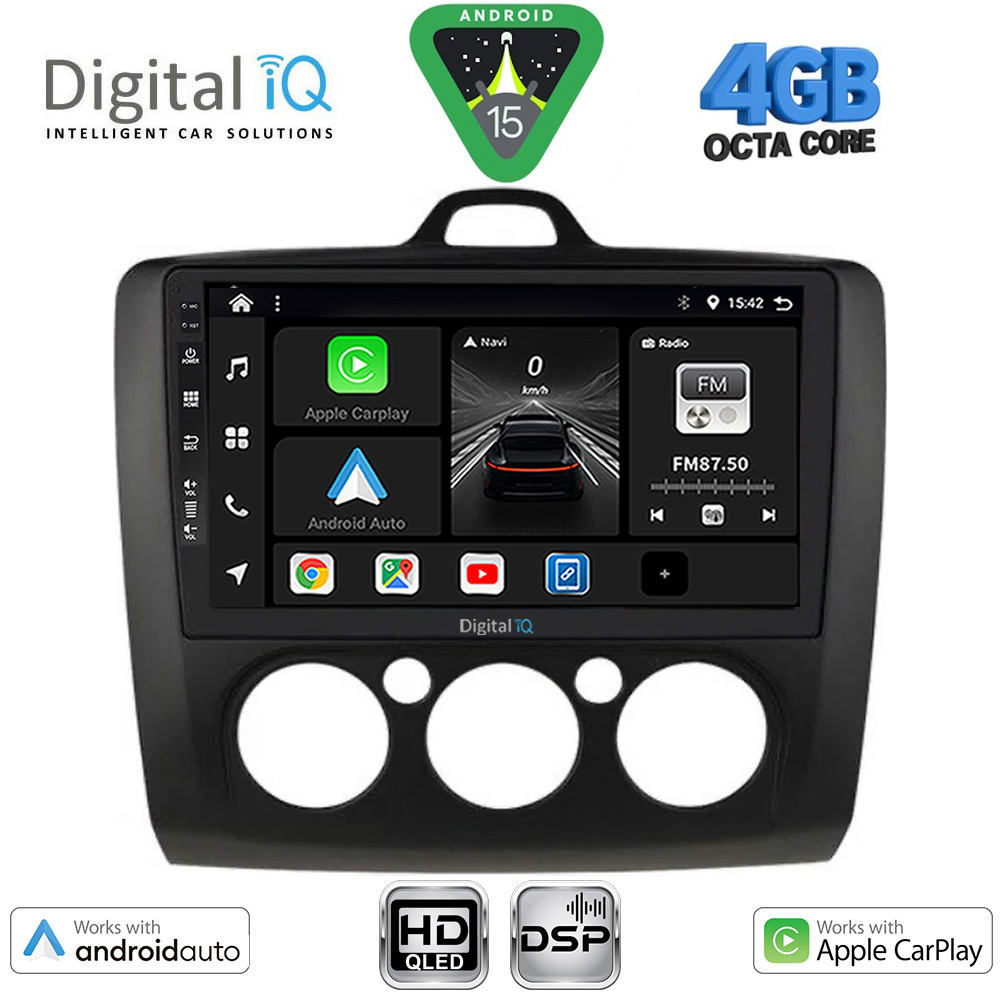 DIGITAL IQ BXF 16156BL_CPAA A/C (9inc) MULTIMEDIA TABLET for FORD FOCUS mod. 2005-2012 (BLACK)
