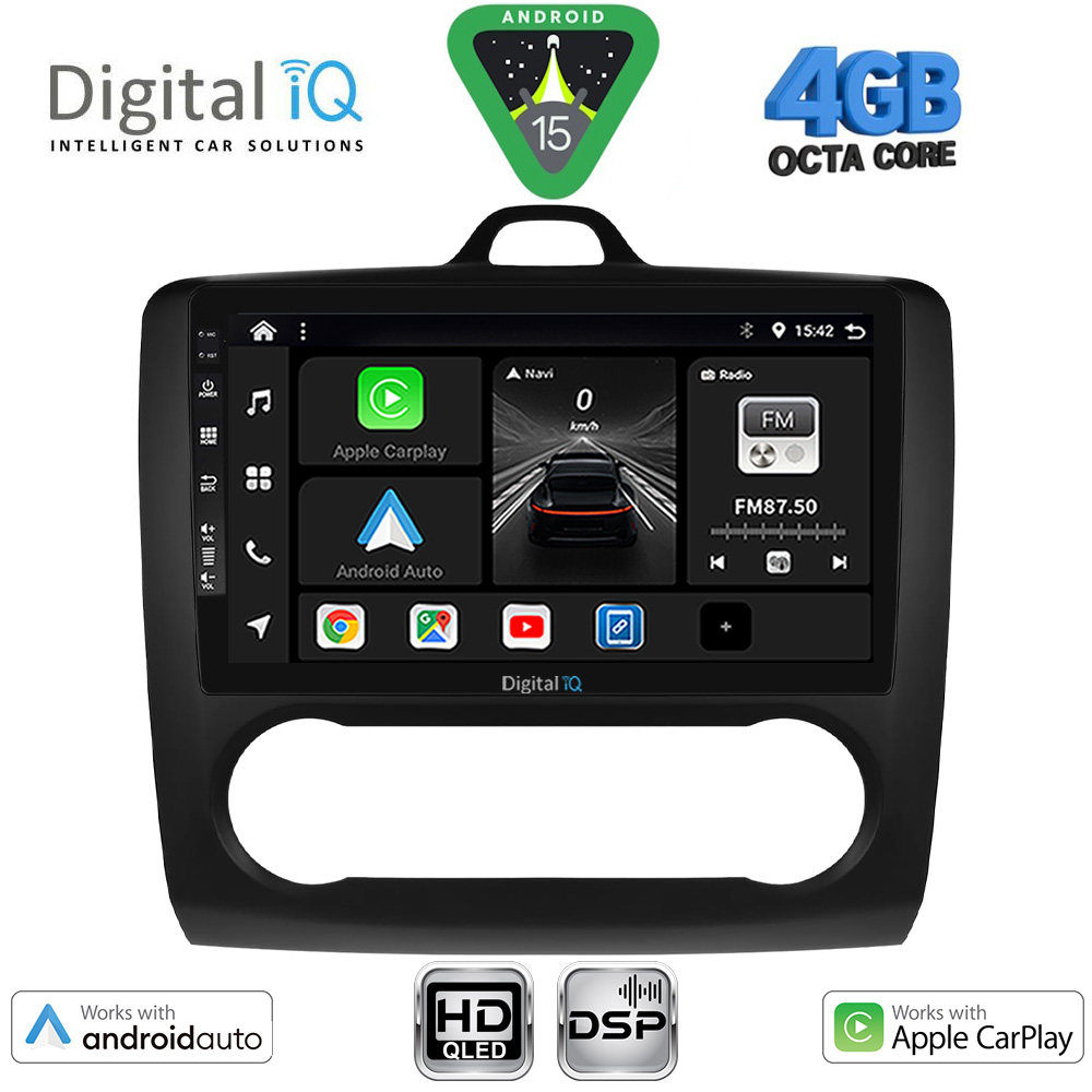 DIGITAL IQ BXF 16156BL_CPAA CLIMA (9inc) MULTIMEDIA TABLET for FORD FOCUS mod. 2005-2012 (BLACK)
