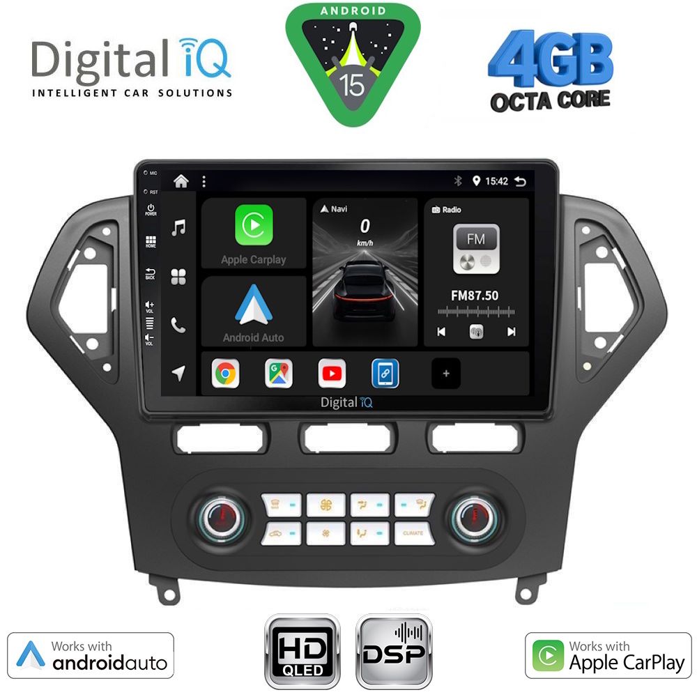 DIGITAL IQ BXF 17162_CPAA CLIMA (10inc) MULTIMEDIA TABLET for FORD MONDEO mod. 2007-2011