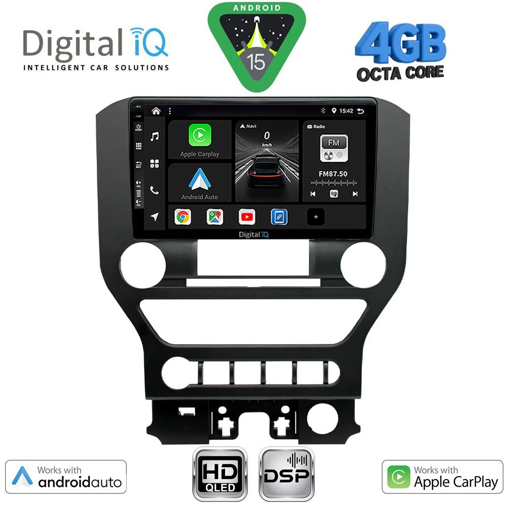 DIGITAL IQ BXF 16166_CPAA 4BUT (9inc) MULTIMEDIA TABLET for FORD MUSTANG mod. 2015-2020