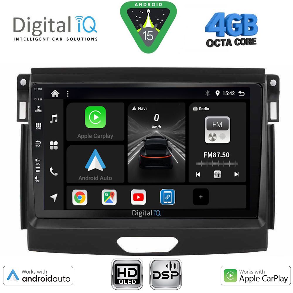 DIGITAL IQ BXF 16172A_CPAA (9inc) MULTIMEDIA TABLET for FORD RANGER mod. 2015-2018